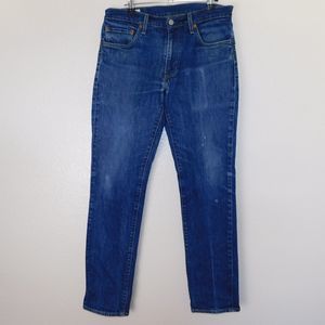 Levi's Premium 511 Big E Casual Denim Blue 5 Pocket Faded Jeans Size 31x32